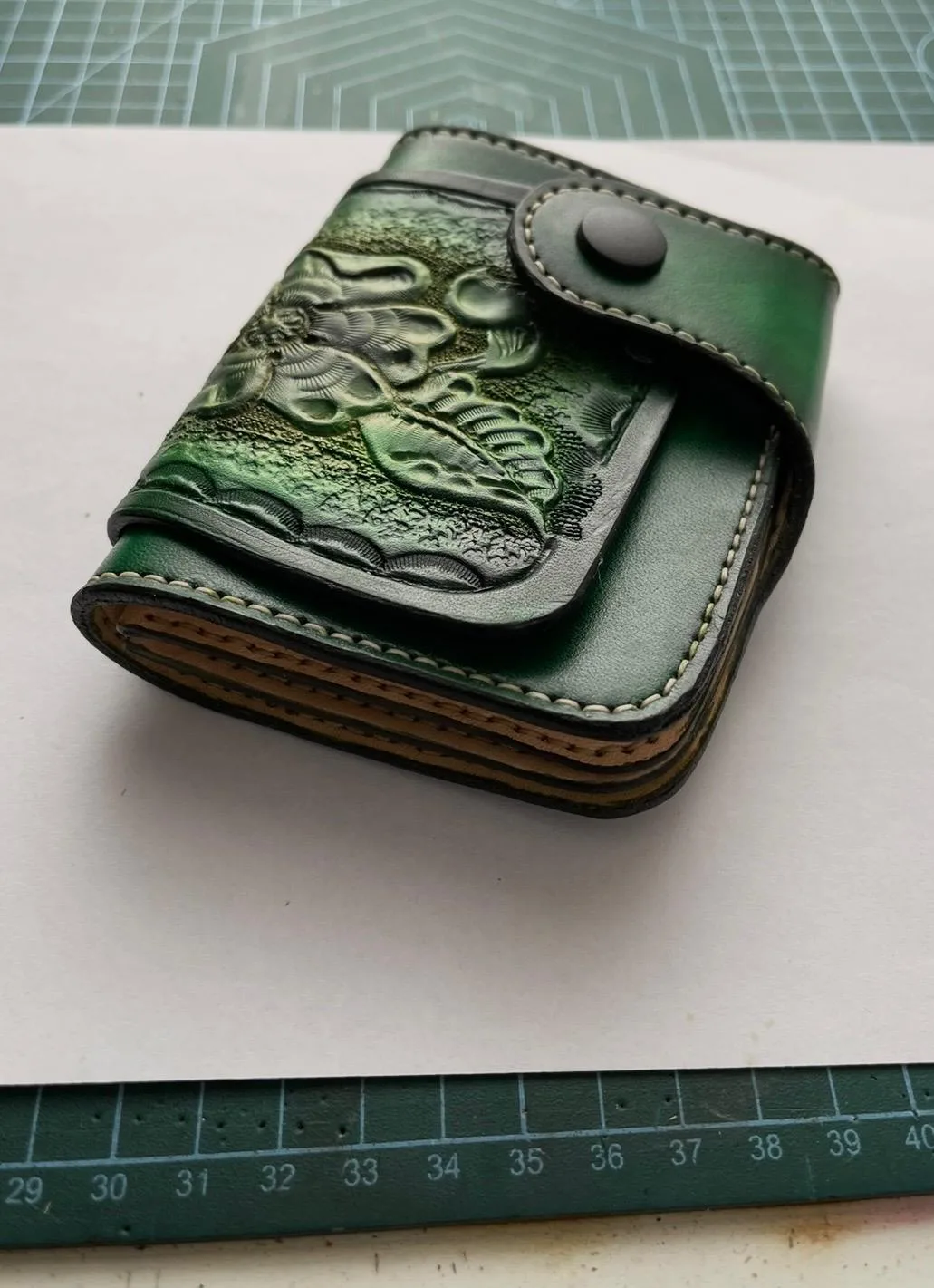 Fern and bloom, in green